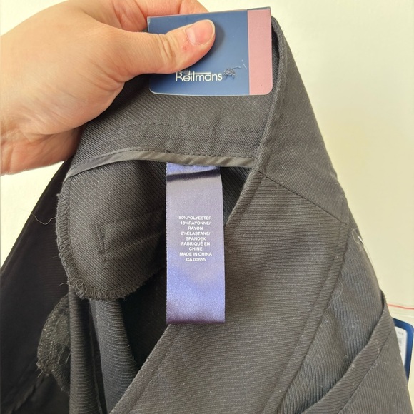✨ Reitmans NWT Vintage Size 7 Black Dress Pants ✨ - Picture 5 of 5